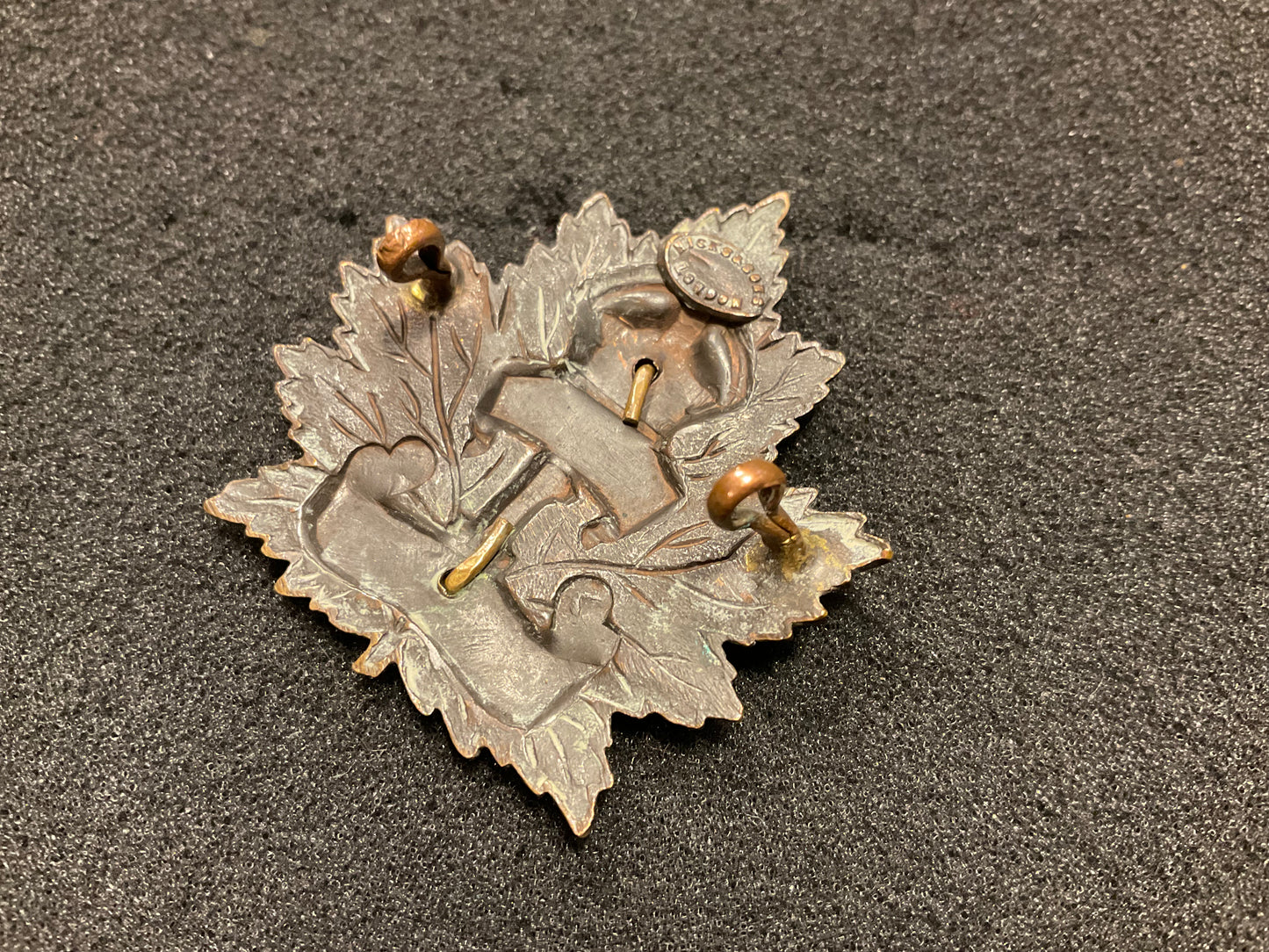 WW1 C.E.F 1st Infantry Battalion ‘Ontario Regt’ cap badge.