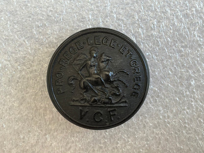 V.C.F. Button — Volunteer Civil Force (“Winston’s Bobbies”), c.1913–1915