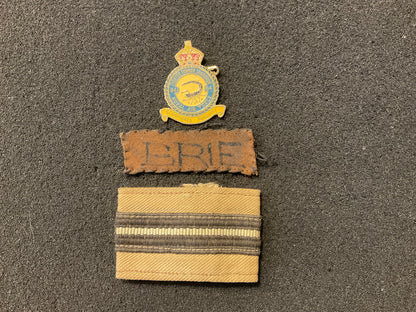 WW2 84 Squadron R.A.F theatre made lapel badge, possibly named