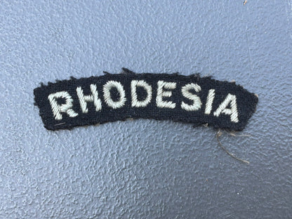 WW2 RAF RHODESIA Nationality cloth shoulder title.