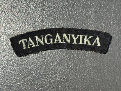 WW2 RAF Volunteers from Tanganyika shoulder title.