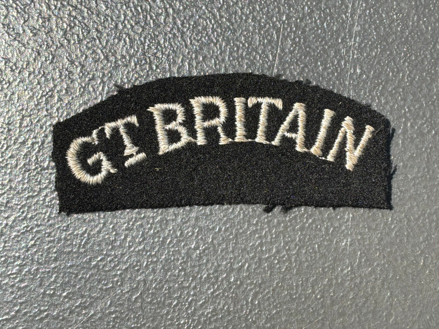 WW2 RAF Nationality ‘GT BRITAIN’ cloth shoulder title.
