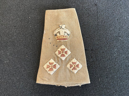 WW2 Brigadiers theatre made cotton rank slide.