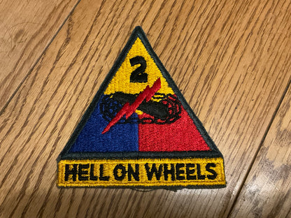 U.S Army 2nd Armoured Division ‘HELL ON WHEELS’ (Elvis era SSI patch)