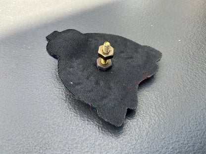 Post 1983 R.C.M.P Officers rank cap badge.