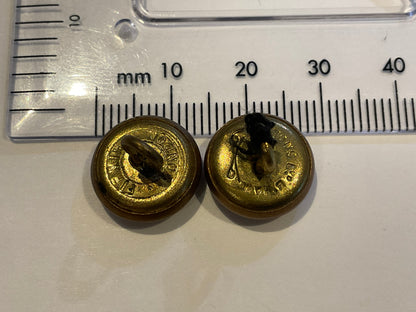 WW2 R.A.F 14mm brass hat buttons