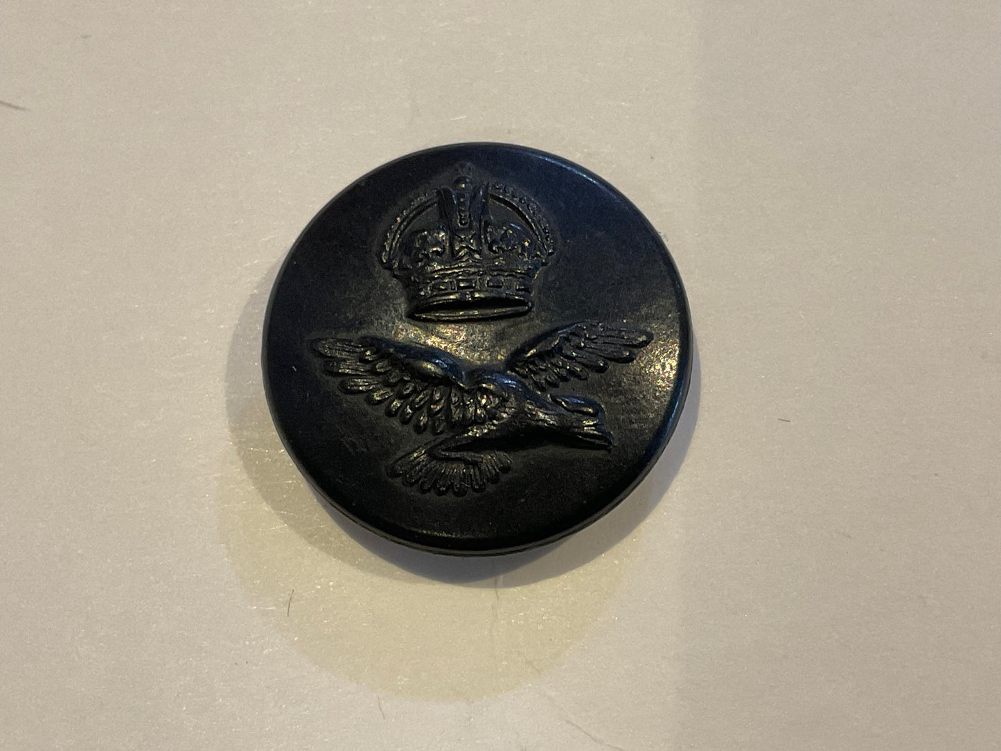 WW2 R.A.F Black Bakelite 23mm button