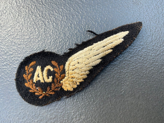 WW2 AG (Air Gunners) padded breast wing/Brevet.