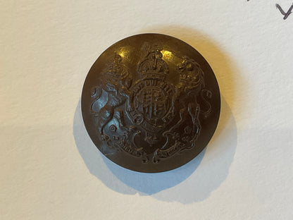 WW2 Brown Bakelite economy issue large 25mm button