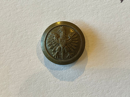 Rare WW2 Polish Forces green Bakelite economy 18mm button