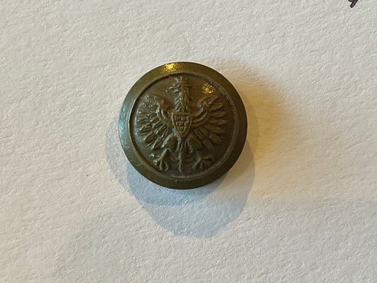 Rare WW2 Polish Forces green Bakelite economy 18mm button
