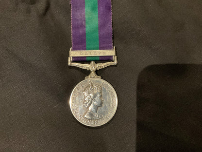 G.S Medal with MALAYA Bar ERII version to J.R.ELRICK R.E.M.E
