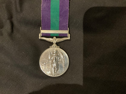 G.S Medal with MALAYA Bar ERII version to J.R.ELRICK R.E.M.E