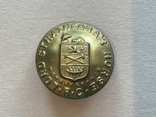 WW1 Lord Strathconas Horse, 25mm button by Smith & Wright