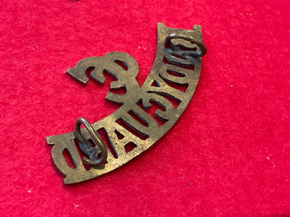 Boer War Commander in Chief’s Bodyguard brass shoulder title With brass wire loops.