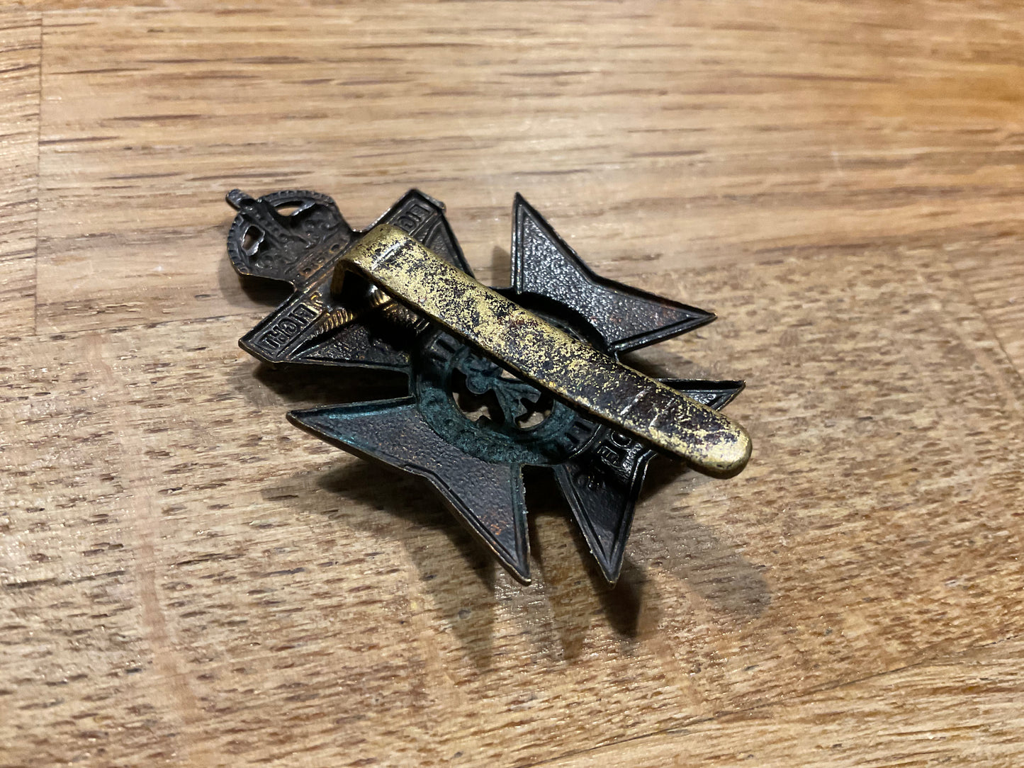 WW1 K.R.R.K Church Lads Brigade cap badge. Circa 1907-37