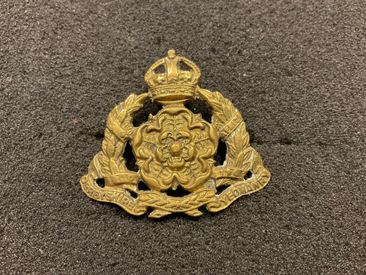 The Derbyshire Yeomanry brass cap badge