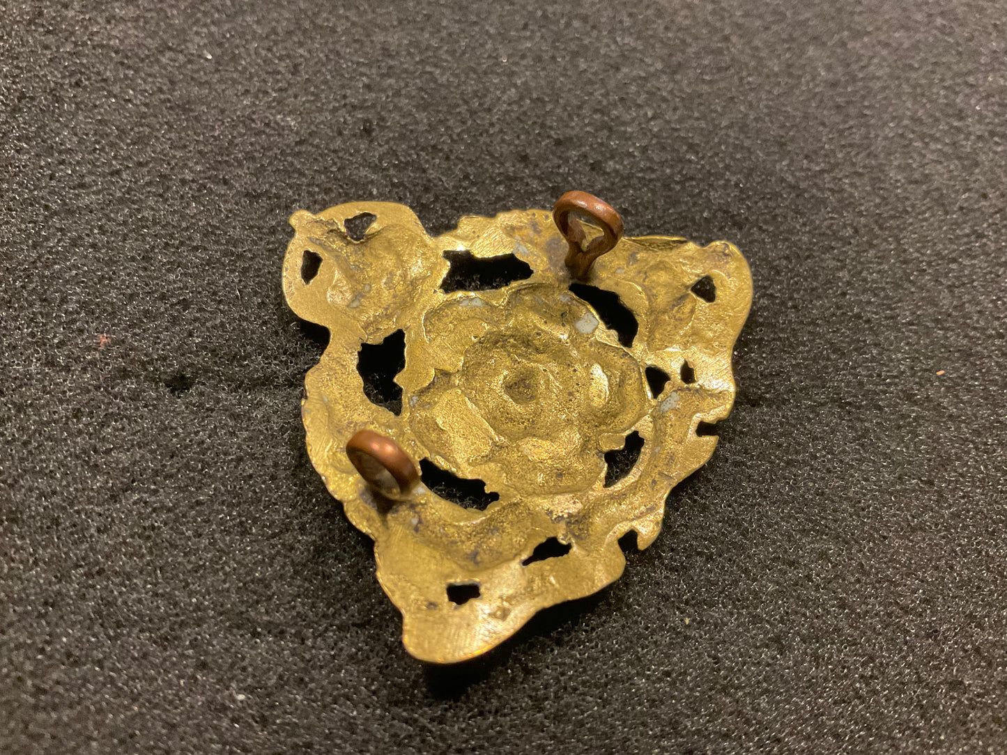 The Derbyshire Yeomanry brass cap badge