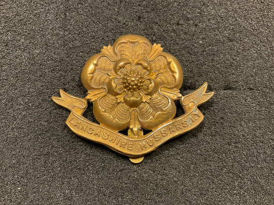 Lancashire Hussars Imperial Yeomanry cap badge 1903-08 slider version.