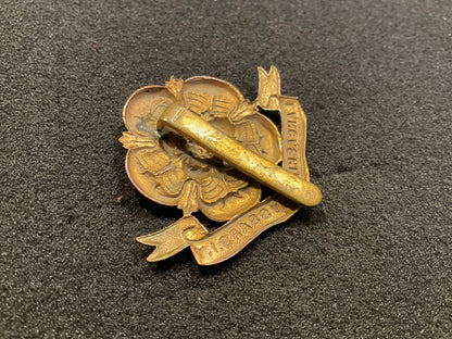Lancashire Hussars Imperial Yeomanry cap badge 1903-08 slider version.