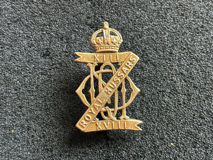 13th/18th Royal Hussars (Queen Mary’s Own) Officer’s Cap Badge