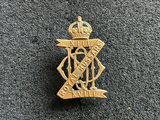 13th/18th Royal Hussars (Queen Mary’s Own) Officer’s Cap Badge