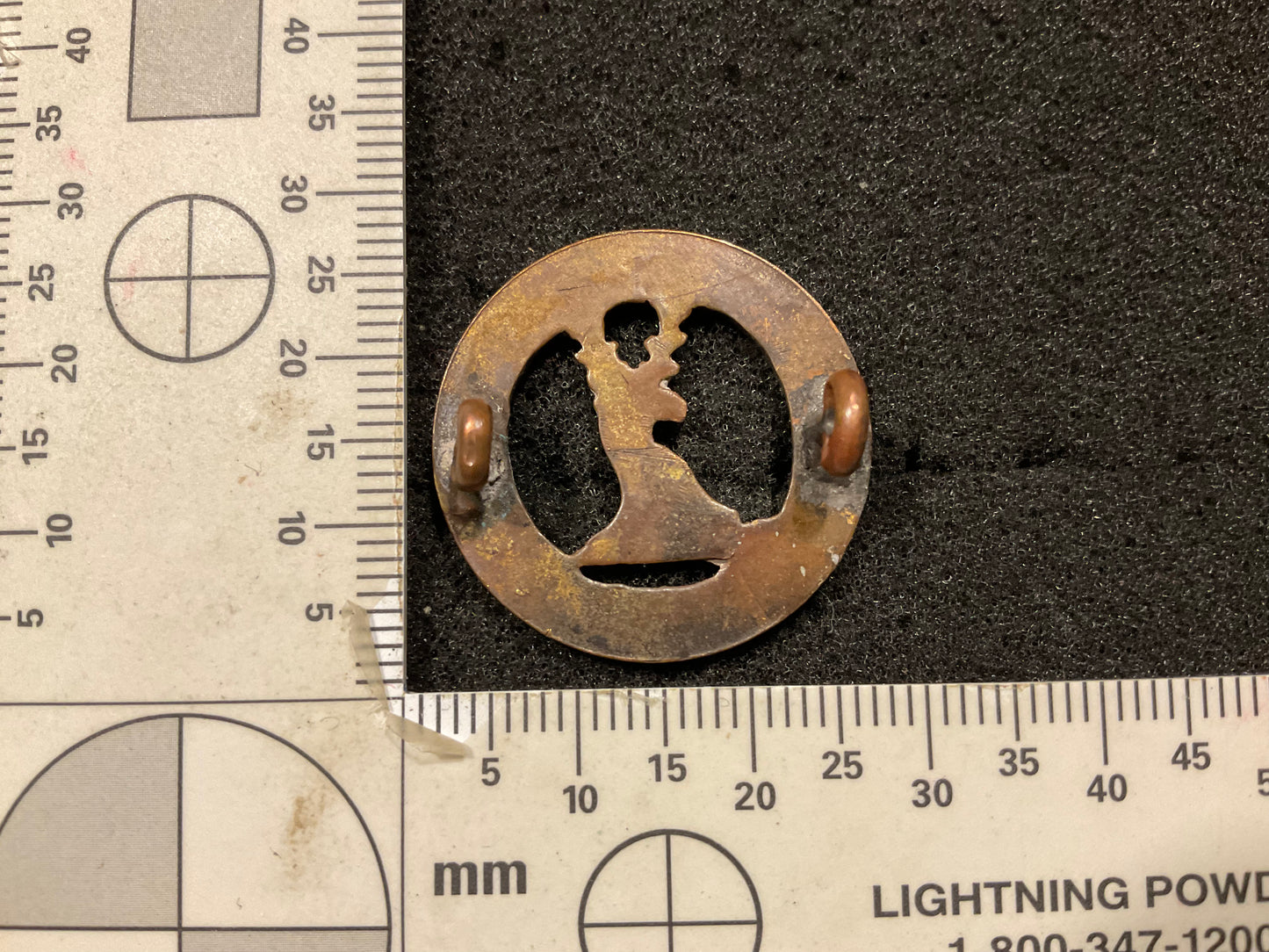 Post 1908 Lovat’s scouts small bronze OSD glengarry badge