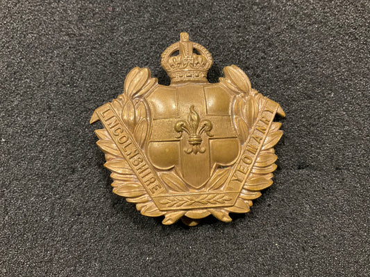 The Lincolnshire Yeomanry cap badge circa 1908-20