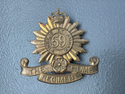 Australian 59th Infantry Battalion, The Hume Regiment cap badge