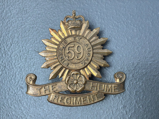 Australian 59th Infantry Battalion, The Hume Regiment cap badge