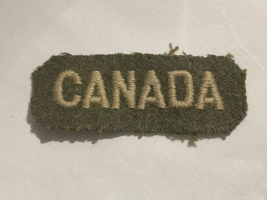 WW2 CANADA embroidered cloth shoulder title.