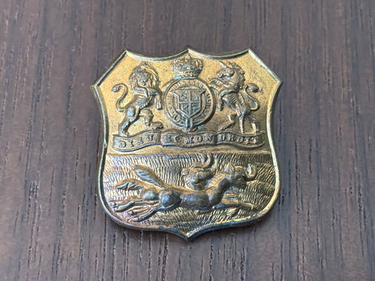 S.A Durban Light Infantry collar badge, post 1919.