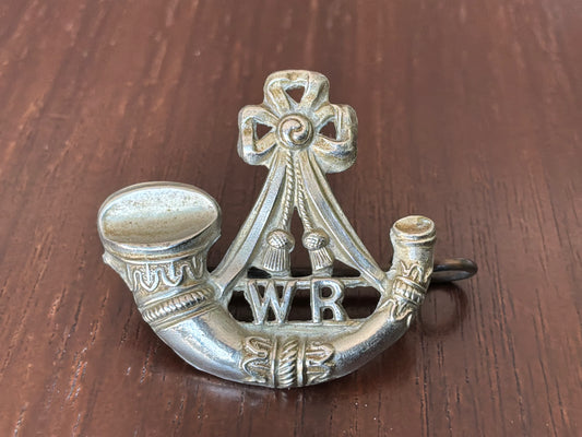 South African Witwatersrand Rifles (Wits Rifles) White Metal Collar Badge