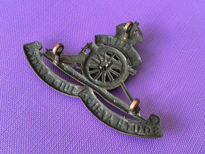 WW2 South African Artillery bronzed cap badge