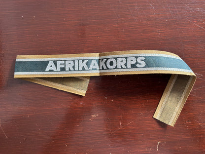 Original WW2 GERMAN AFRIKA KORPS CUFF TITLE.