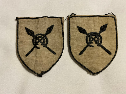 WW2 82nd West African Division locally made formation signs