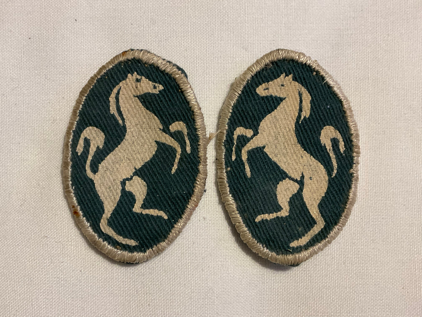 NORTH KENT & SURREY DISTRICT WW2 pair of printed formation signs.