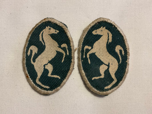 NORTH KENT & SURREY DISTRICT WW2 pair of printed formation signs.