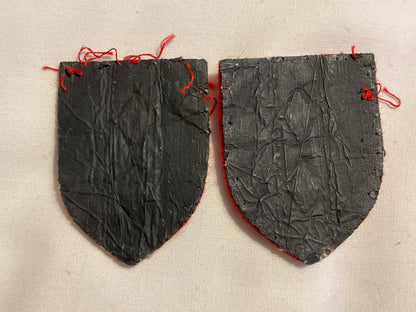2nd Infantry Brigade cloth formation signs, matching pair.