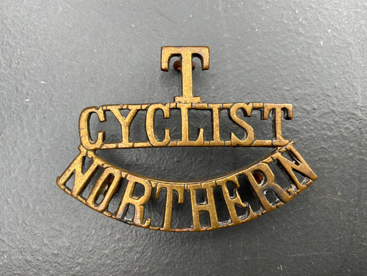 T / CYCLIST / NORTHERN WW1 shoulder title c. 1910-20