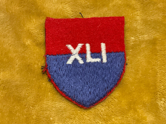 41st Army Group Royal Artillery (A.G.R.A) wool formation sign.