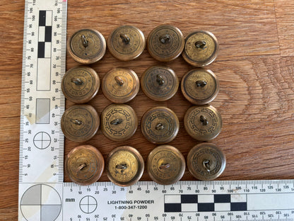 QVC ‘FISHERIES’ 24mm gilded brass buttons