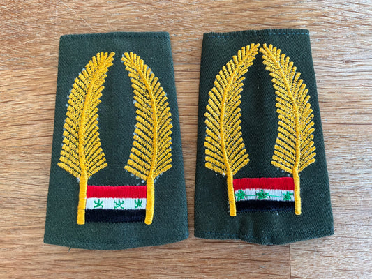 1st Gulf war Pair of Pre-1991 Iraqi Ba’ath Party Shoulder Boards