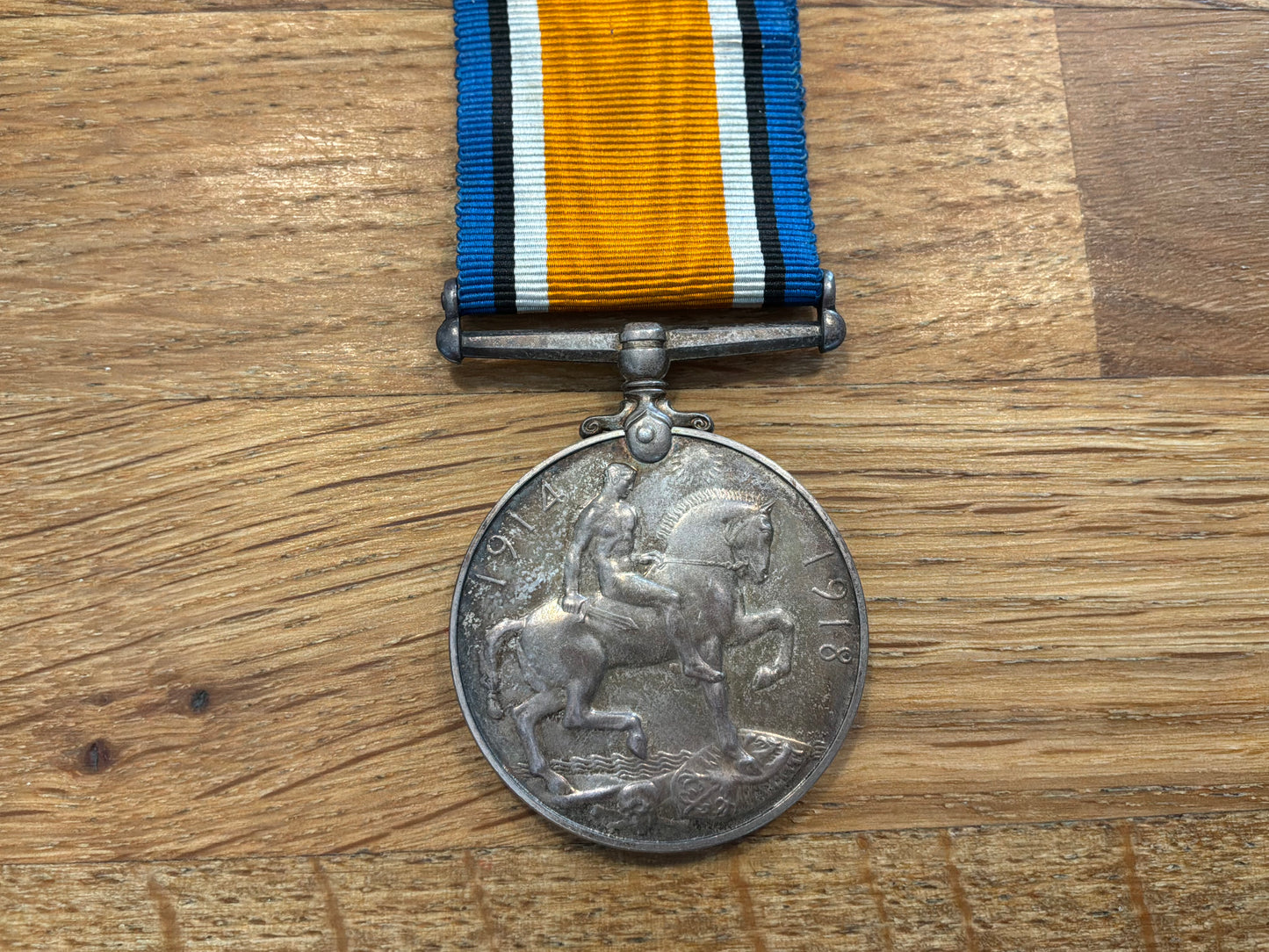 War medal; GS-41 CPL.W.F.EDWARDS R.W.KENT.R who D.O.W 29/1/16