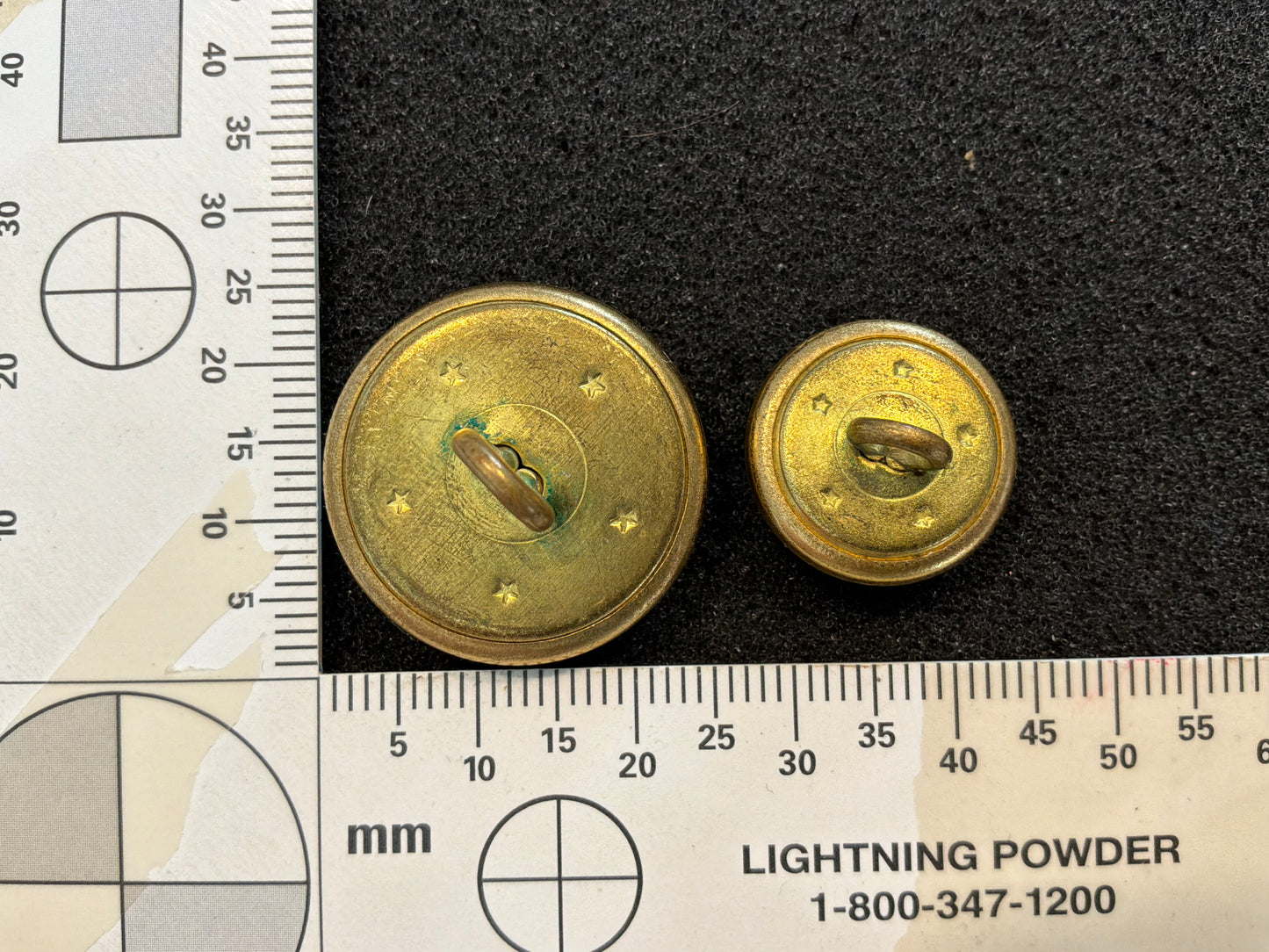Control Commission Germany gilded brass buttons