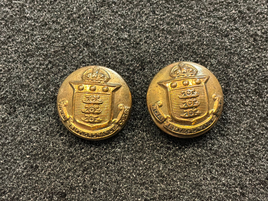WW2 Indian Army Ordnance Corps cap/hat buttons