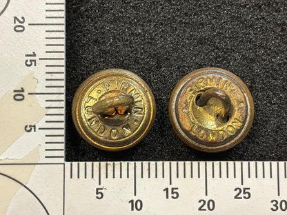 WW2 Indian Army Ordnance Corps cap/hat buttons