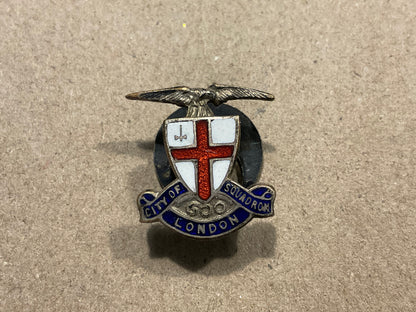 No. 600 (City of London) Squadron RAuxAF enamel lapel badge.