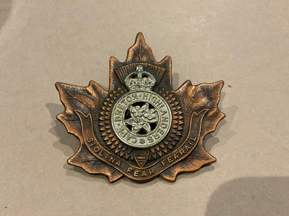 Cape Breton Highlanders, glengarry badge, 1949 issue by Scully.