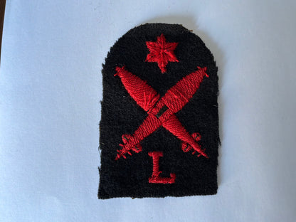WW2 R.N Leading Wireman trade badge.